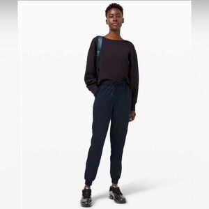 lululemon Keep Moving Jogger True Navy Fit Elastic Cuffs Athletic Relaxed 0